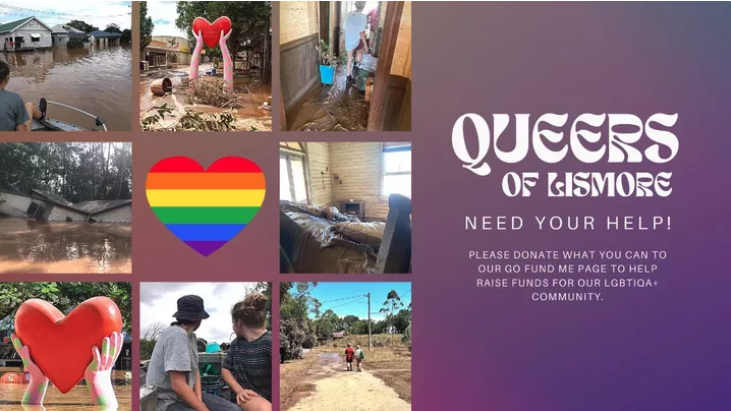 LISMORE FLOODS FUNDRAISER FOR QUEER COMMUNITY